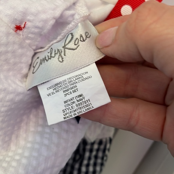 Infant 2 piece bloomer and dress set. - Picture 3 of 3